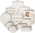 Premium 11-Piece Baking Set: The Ultimate Non-Toxic, Stackable Nonstick Collection | Includes Cookie Sheet, Cake Pan, Muffin Tin, Pizza Stone & Bread Loaf Pan