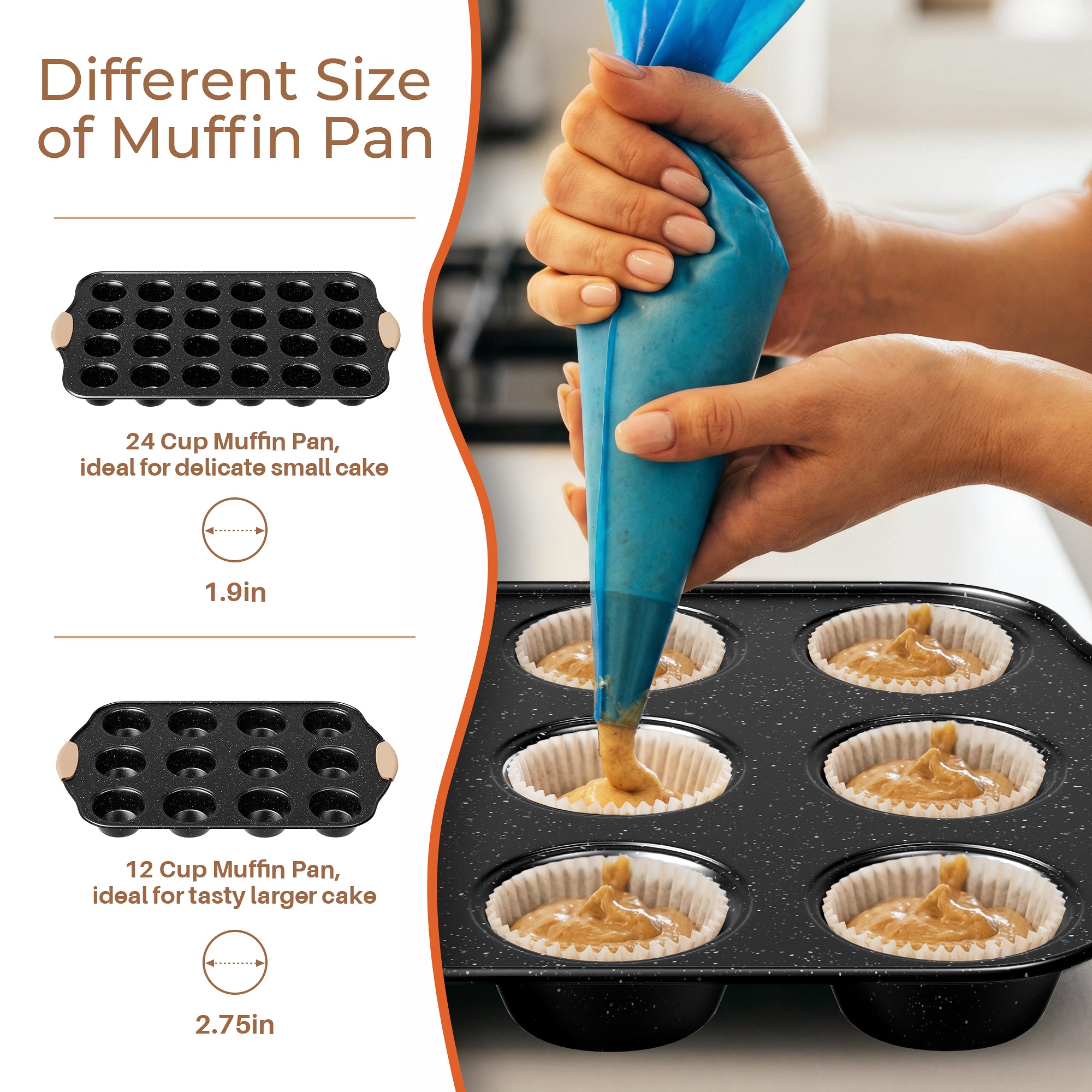 14-Piece Nonstick Baking Set with Silicone Handles