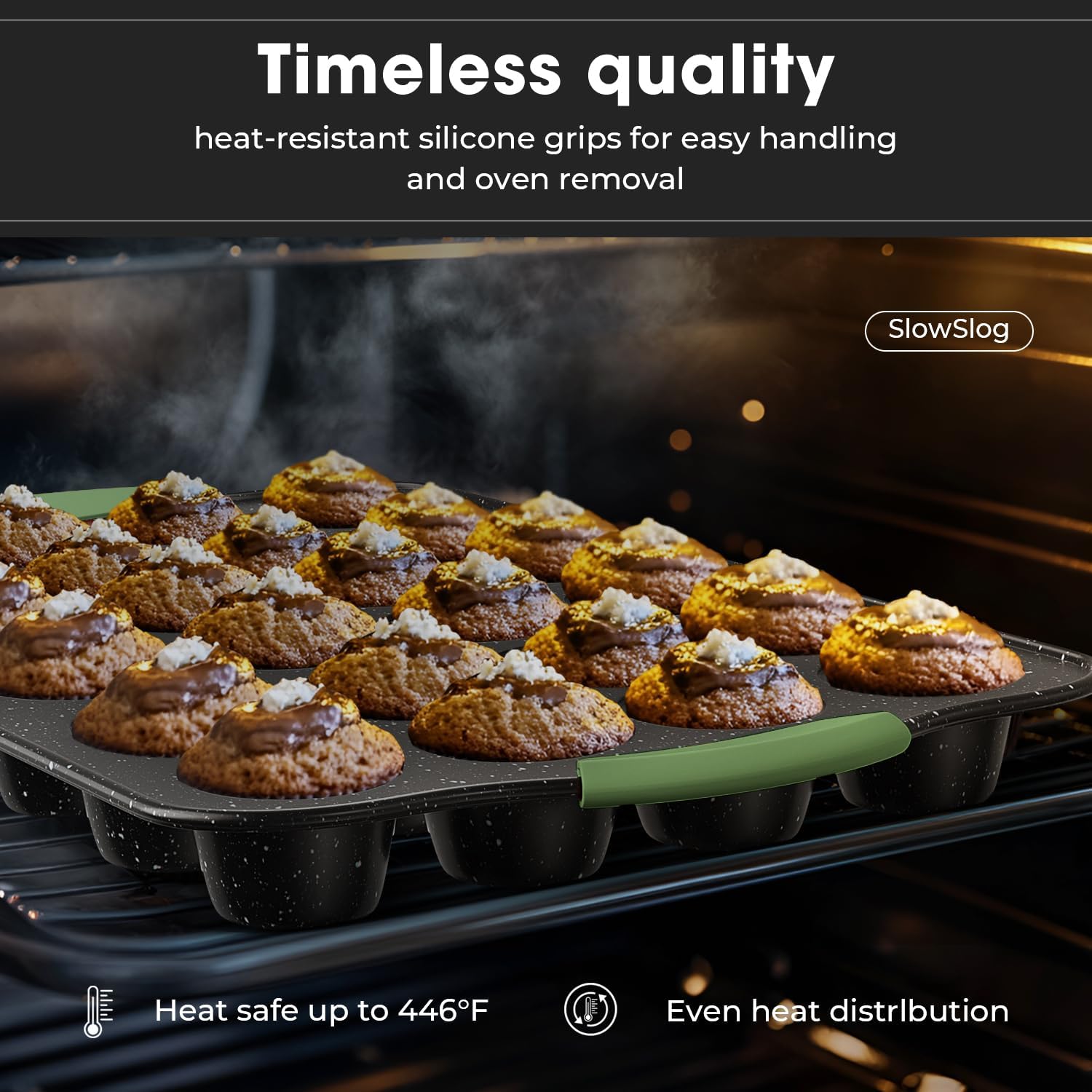 Nonstick Bakeware Set 11-Piece: Stackable, Oven-Safe, Non-Toxic Baking Pans with Cookie Sheet, Cake Pan, Muffin Pan, Pizza Pan, Loaf Pan