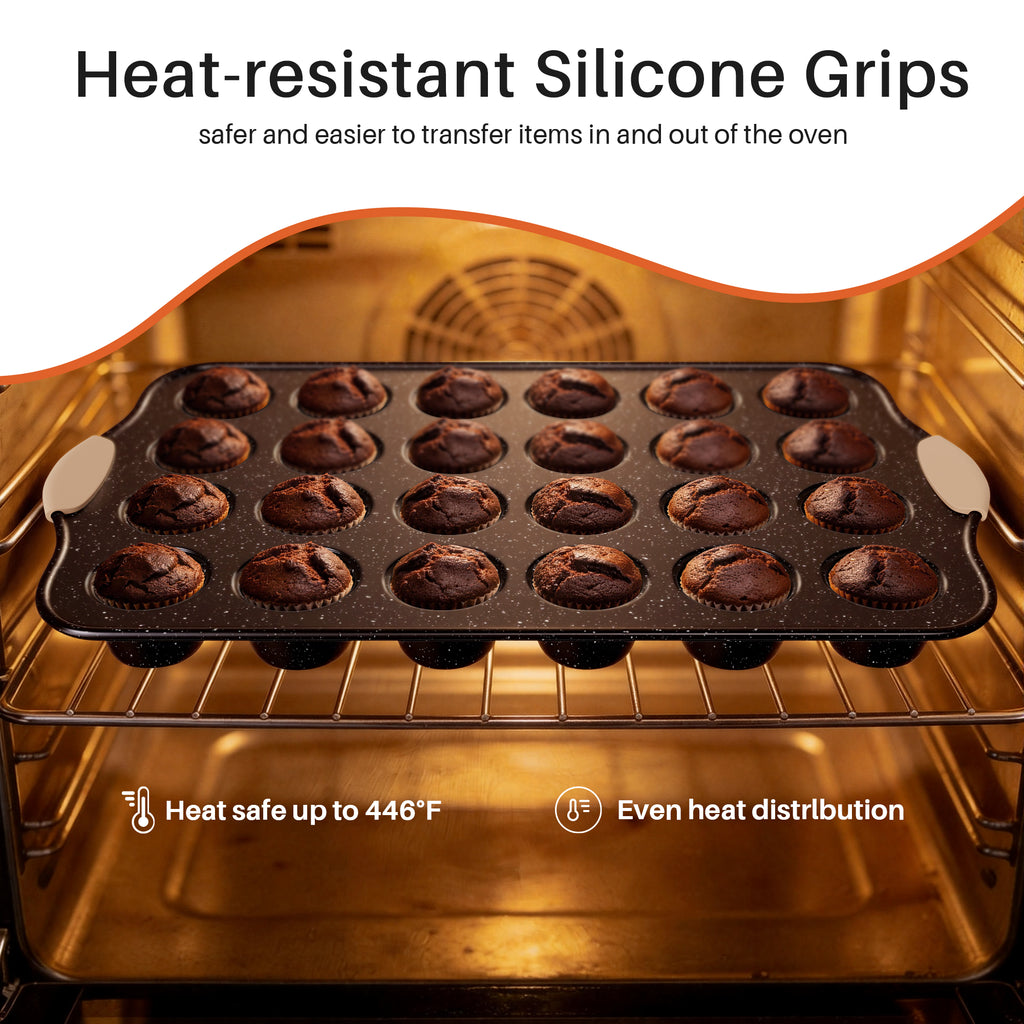 14-Piece Nonstick Baking Set with Silicone Handles