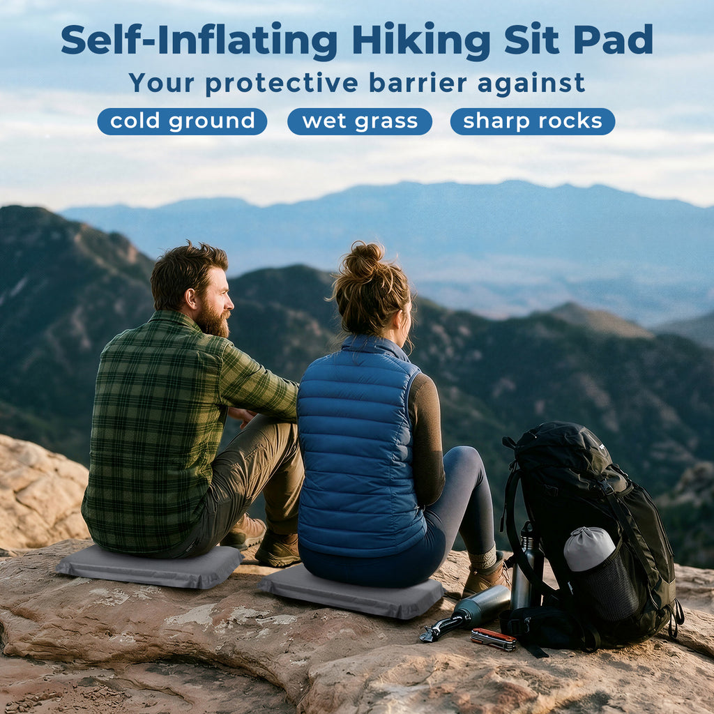 16x13 Inches Self-Inflating Seat Cushion 2-Pack